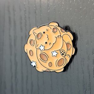 Moon Cat Enamel Pin